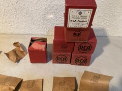 Lot of Vintage RCA Radio/Phono Parts – NOS Paper Bags & Boxes