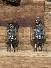 vintage 5654 / 6AK5W / 6096 vacuum tubes new old stock in box
