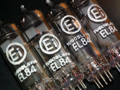EL84 6BQ5 Tungsram Hungary – NOS platinum matched quad from 70s NOS NIB EI Boxes
