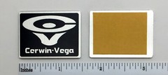 Cerwin Vega 212 Speaker Badge Logo Emblem Custom Made Aluminum 417R
