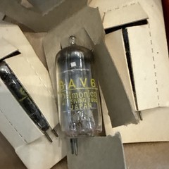 Lot Of 5: Delmonico 6AV6 Tubes NOS NIB Made In Japan Tu18