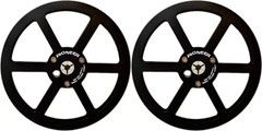 New One Pair Pioneer silvery 7 » Tape Reel Light Metal Aluminum Take Up Reel