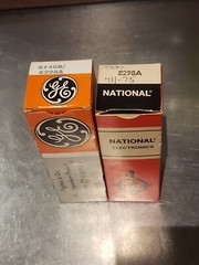 Two New 9298A/ 6146B GE National Electronic Tubes NOS- UNTESTED-AS-IS