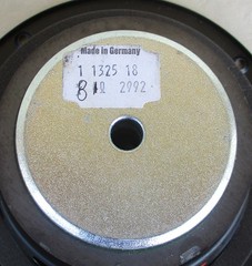 Pair of Unbranded 1132518 2992 130-HWS 8-Ohm 6&Prime; Speakers NOS Germany Tested