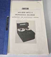 OTARI MX-5050 MKIII 4 Track Instruction & Maintenance Manual Original « CLEAN »