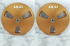 New One Pair Sliver Akai 7 » tape reel Light Metal Aluminum Take Up Reel