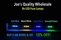 (15)BLUE/WHITE LED 8V-LAMP/SX-626 SX525 SX424 SX5530 SX9930 SX-434/Pioneer DIAL