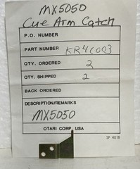 Otari – Cue Arm Catch – KR4C003 – MX5050 Reel to Reel Machine – *NEW*