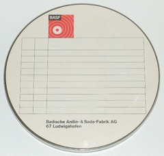 VINTAGE BASF 7&Prime; x 1/4&Prime; x 2400&prime; REEL TO REEL MAGNETIC TAPE MADE IN GERMANY