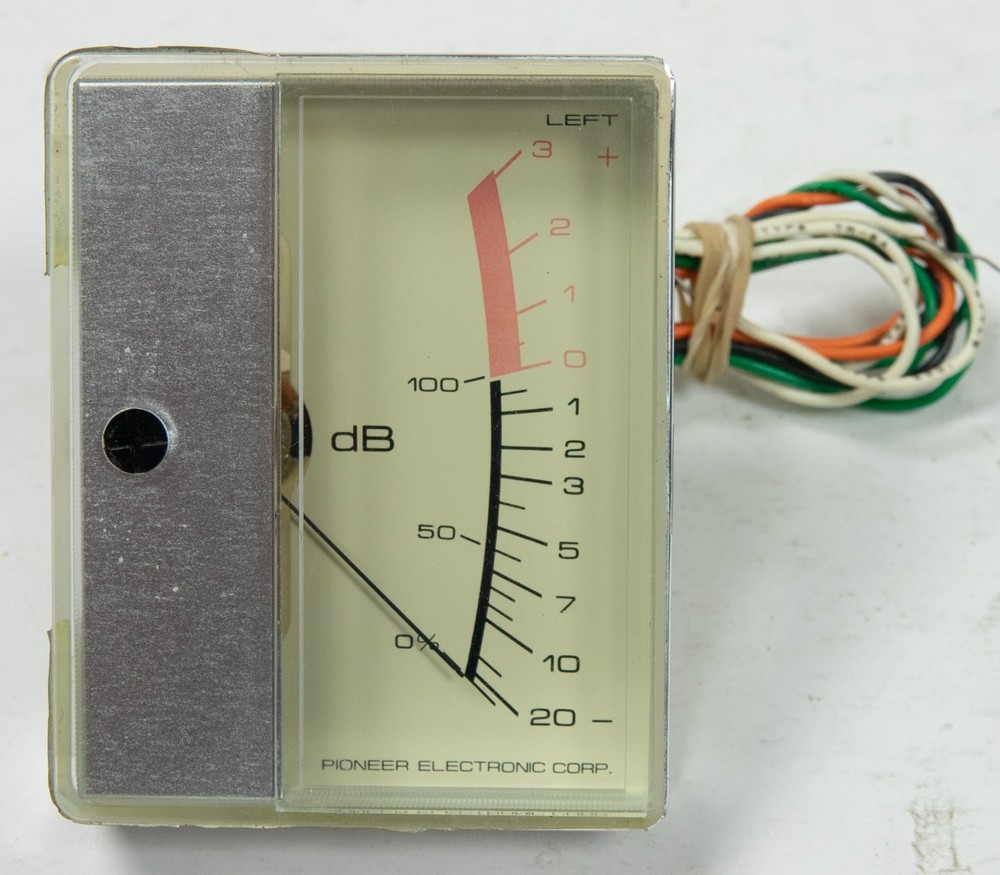 Pioneer RT-707 VU Meter Left – CLEAN & TESTED ++SEE NOTE ON METER GRAPHICS++ #2