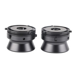 1-Pair 10 NAB Hub Adapters Polished Aluminum Reel Opener For Studer/ (Grey)