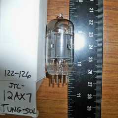 Strong TUNG-SOL Long Gray Plate Angled D Getter JTL-12AX7 / ECC83 Tube