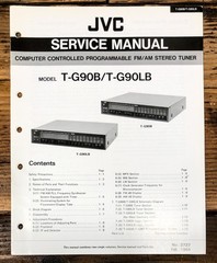 JVC T-G90B T-G90LB Tuner Service Manual *Original*