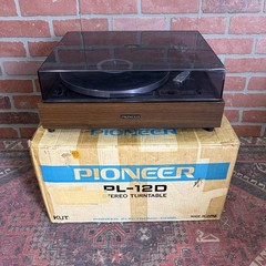 Vintage Pioneer PL-12D Belt Drive Turntable Original Box & Packing – Needs Belt