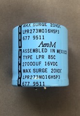AERO-M capacitor 27000 uF 16V Aluminum Electrolytic Computer Grade, NOS Mexico