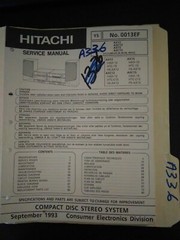 Hitachi AX12 C12 15 C15 service manual original repair book