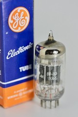 NOS GE 6072 JG-6072 (12AY7) BLACK-PLATE 3-MICA TUBE MIC QUALITY 1959 TROPHY NOS