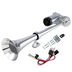 Air Horns for Truck Super Loud Train Horn Kit Silvery（Integrated Trumpet Horn）