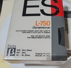 Sony ES L-750 Betamax Tape Factory Sealed Dynamicron New Old Stock Set of 2