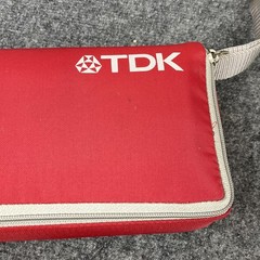 Lot 15 NEW Sealed Blank Cassette Tapes TDK Zipper Carry Case TDK Sony Realistic
