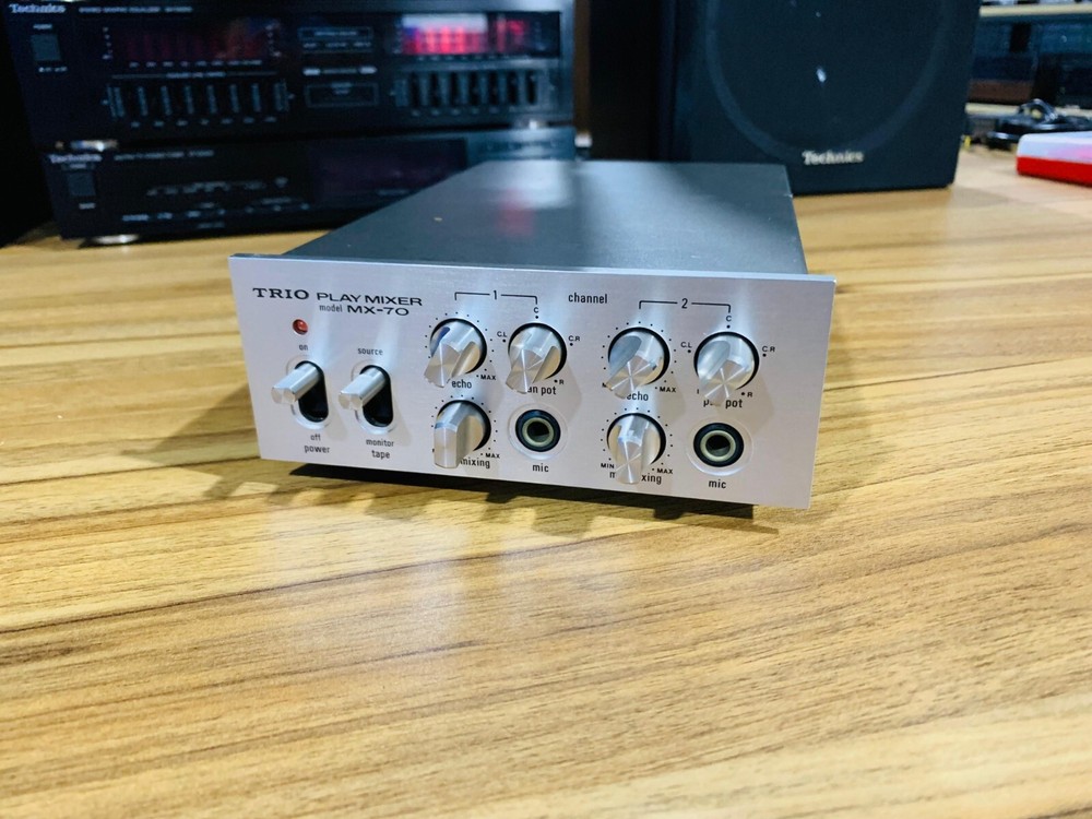 Kenwood trio MX-70 vintage hifi mic Karaoke play mixer with echo for amplifiers
