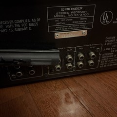 Pioneer SX-3700 AM/FM Stereo Phone Woodgrain Receiver VTG