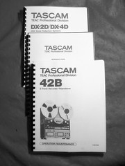 TASCAM 42B MANUALS SET FOR THE TASCAM 42B REEL TO REEL TAPE DECK RECORDER