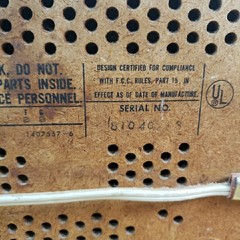 Vintage 1960s RCA Japan 16&Prime; Solid State Wood AM FM Tabletop Radio Pecan WORKS