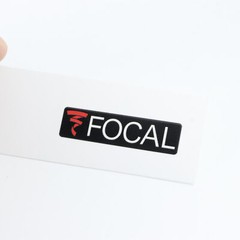 Focal Sound waterproof logo badge Sticker Decal 43mm(1.7&Prime;)X11mm(0.43&Prime;)
