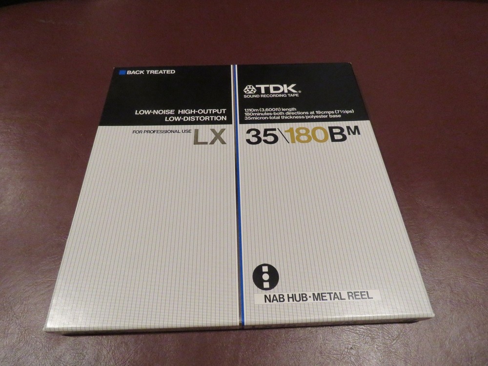 TDK LX 35/180BM Reel to Reel Tape 10.5&Prime; Metal Reel