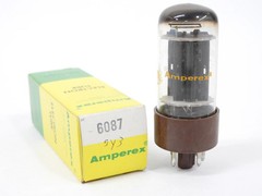 Amperex 6087 Vintage 5Y3GT Black Plate Rectifier Tube (NOS, five available)