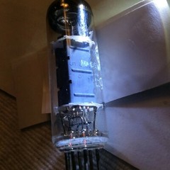(2) Tube E90CC Telefunken Akin to E80CC E92CC 6211 Duo Triode Long Box-Plate
