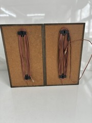 Vintage Pair Of J.C. PENNEY SPEAKERS Orange Stripe Nice Made In Japan 16 Ohm