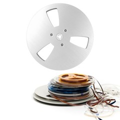 Silver 1/4 7 Inch Empty Tape Reel For Open Reel Players