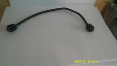 Vintage Male to Male Cable Mount Amphenol Plug 4-pin, Leslie Hammond 22&Prime;