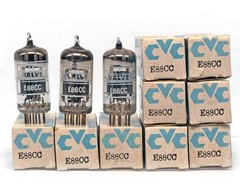 1 ONE E88CC CHELMER NOS BRITISH Tube Valve Valvola 진공관 真空管 电子管 TESTED AVO MkIV