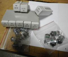 17 each vintage GE 407A Tubes bulk and boxed