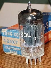 RCA 12AX7 Black Plate « Tung-Sol » NOS/NIB MaxiPreamp2/TV7 Tested (1)Tube Lot