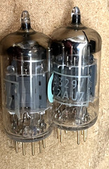 EXTREMELY RARE NOS MATCH PAIR GEC B329 12AU7 ECC82 BRITISH TUBES GOLD PIN 1960&rsquo;S