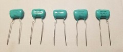 5-Pack Vintage Mallory EPM NOS Blue Drop Capacitor 0.05uf 600v Tube/Guitar Amp