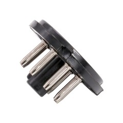 USA 5Pcs 8Pin Octal Bakelite Tube Base Socket Saver Adapter for EL34 EL34 6N8P
