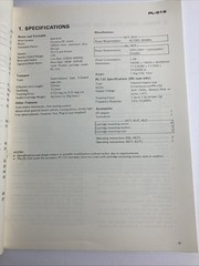 Pioneer PL-516 Original Service Manual 1977 Rare