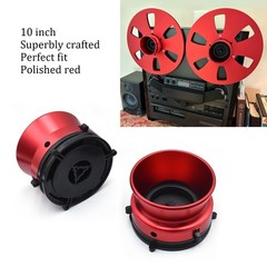 2x Red NAB Hub Adapters for TEAC Reel to Reel Tape Recorder 10.5&Prime;