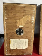 Acoustic Research AR2AX Speakers Pots Professionally Replaced Walnut Veneer