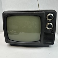 Sanyo Vintage Portable 11&Prime; Black/White Television 21T66 Sound But No Picture