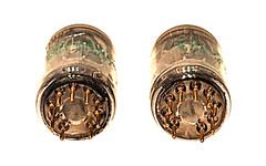 MATCHING PAIR SYLVANIA JAN CHS 6922 (6DJ8 7308) Gold Pin AUDIO VACUUM TUBES 6342