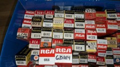 Lot of 111 Vintage Vacuum Tubes in Original Boxes RCA Sylvania GE Untested