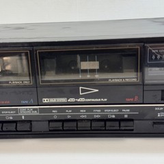 Vintage Sanyo RD W41A Dual Double Stereo Cassette Tape Deck Recorder Player