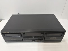 Pioneer CT-W606DR Double Cassette Deck Dual Tape Player Recorder Tested Works