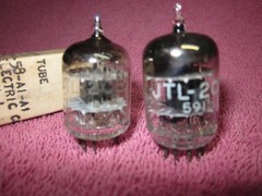 2pcs Tung-Sol JTL-2C51 Black Plate D-Getter Tubes 5670 396A